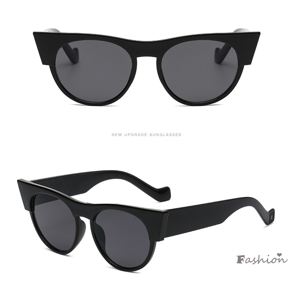 Kính Mát Gọng PC Dày Chống Lóa Hình Oval Dùng Làm Đạo Cụ Chụp Ảnh Cho Nữ UV400