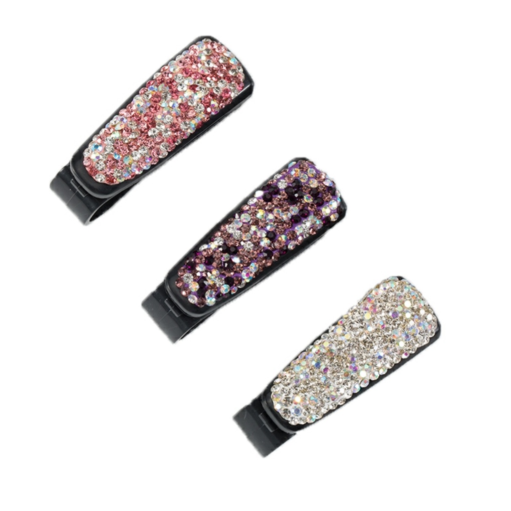 Kẹp treo kính mắt đính đá trên xe ô tô