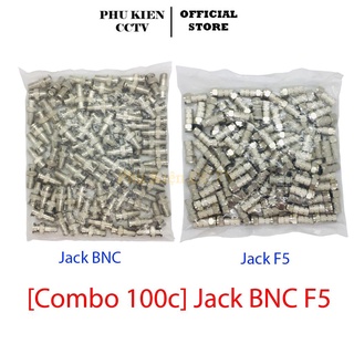 Jack BNC F5/BNC lò xo loại tốt, giắc tín hiệu cho camera, đầu ghi hình