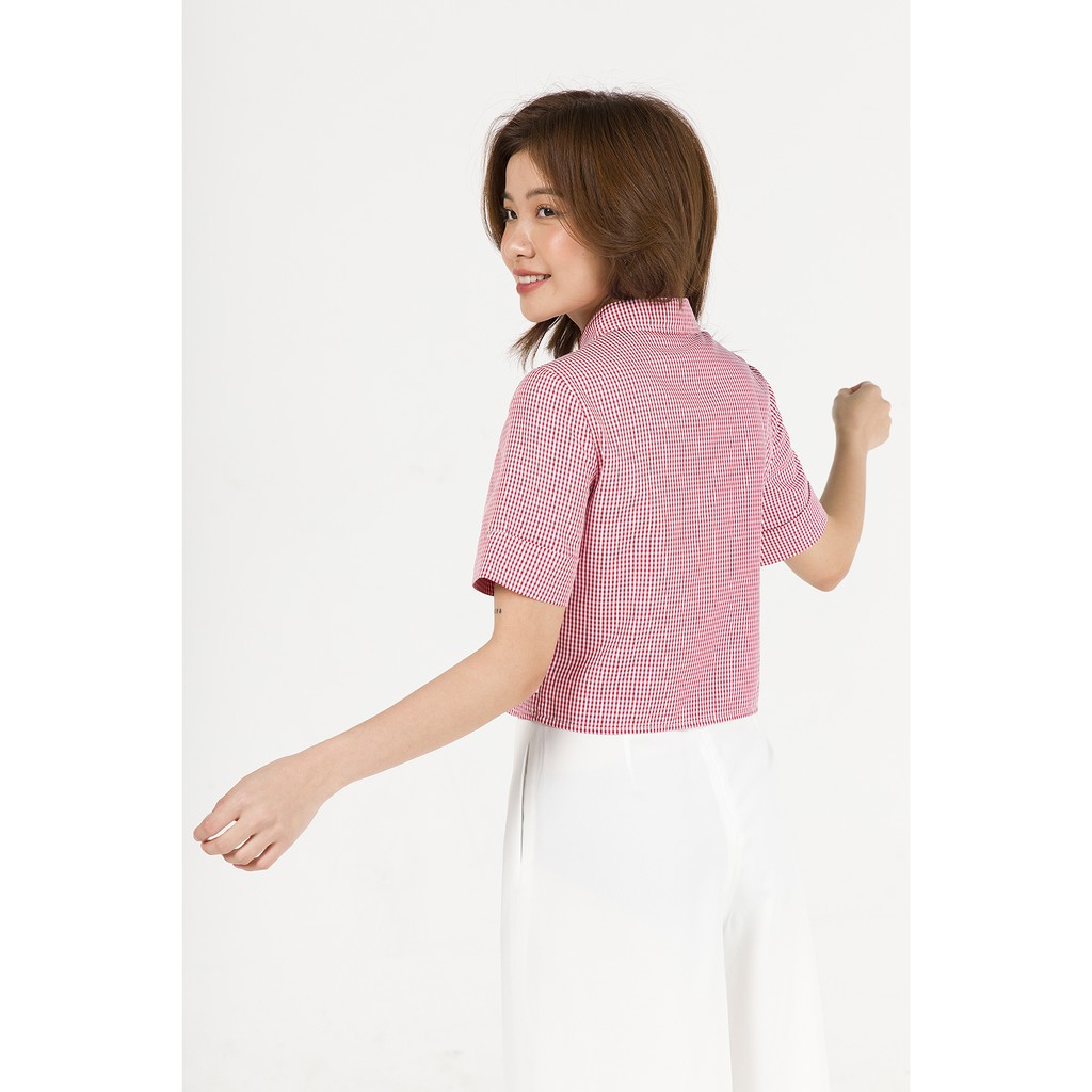 Áo croptop túi ốp VIEN TRAN V61H20H009 (Nhiều màu)