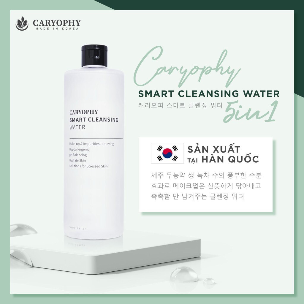 [HB GIFT] [SAMPLE] [MINISIZE] Nước tẩy trang Caryophy Smart Cleansing Water 60ml