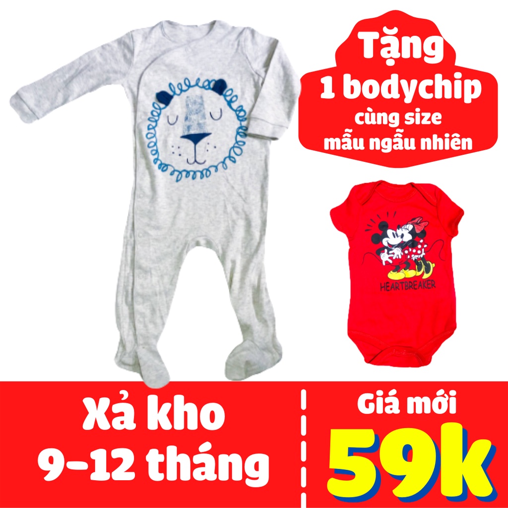 Giá xả kho - Bodysuit/body liền tất/sleep suit/đồ liền thân cho bé gái và bé trai hàng Next - Hàng x