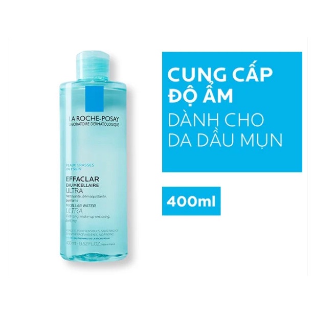 (SALE XẢ KHO)Nước Tẩy Trang La Roche-Posay Dành Cho Da Dầu Nhạy Cảm 400ml