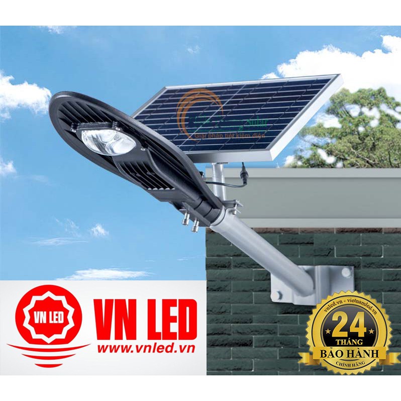 Đèn đường led 50W năng lượng mặt trời Pin 30Ah