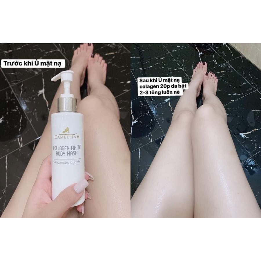 ⚡CHÍNH HÃNG⚡ MẶT NẠ Ủ TRẮNG TOÀN THÂN COLLAGEN WHITE BODY MASK CAMELLIAH 280ml | BigBuy360 - bigbuy360.vn