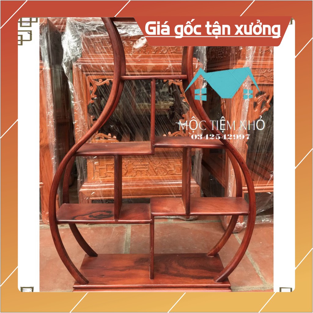 GIÁ GỐC  kệ mini gia dụng hình lục bình-gỗ gõ