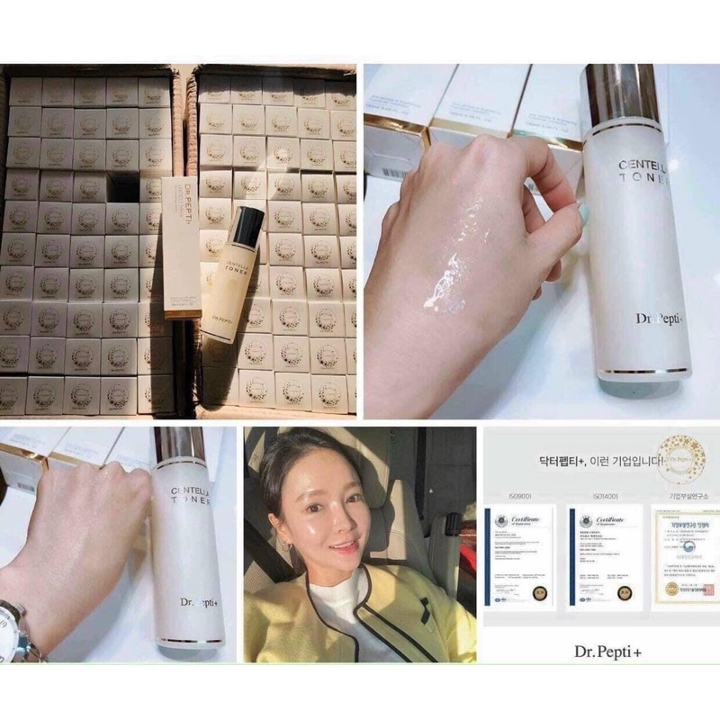Nước Hoa Hồng Dưỡng Da Căng Bóng Dr.Pepti Centella Toner 180ml