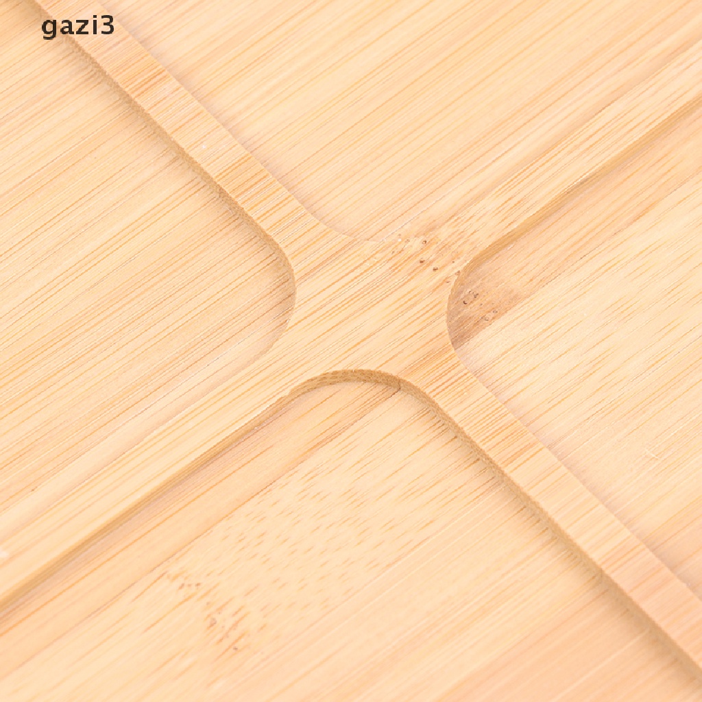 [Gzi3] Đĩa Tre Tròn / Vuông Cho Chậu Cây Mọng Nước Đế Đứng