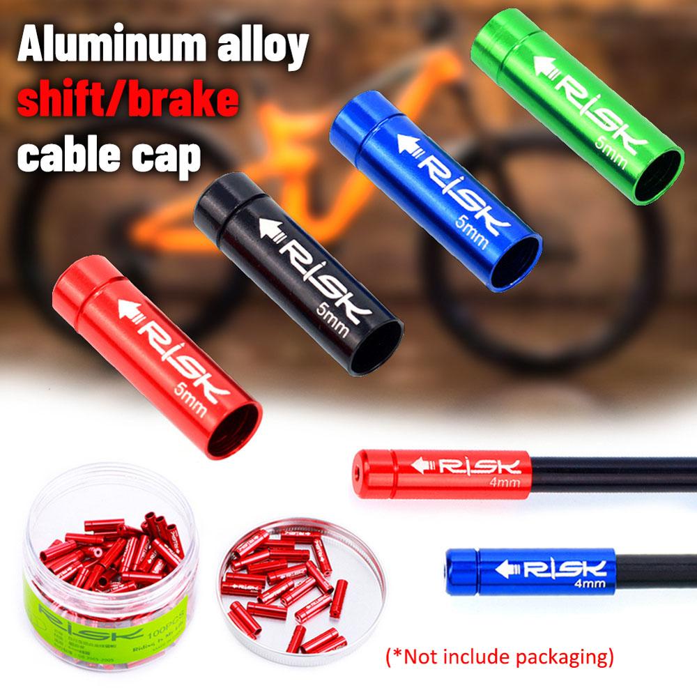 Set 10 Nắp Đậy Dây Phanh Xe Hơi Bằng Hợp Kim Nhôm Chống Bụi 4mm / 5mm