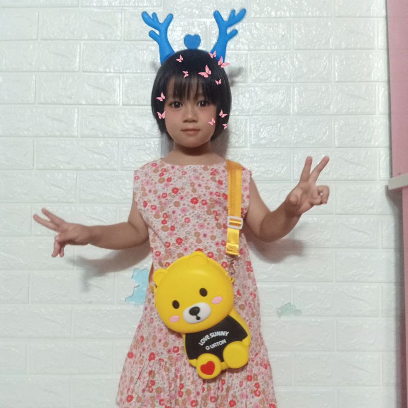 Túi gấu brown silicon