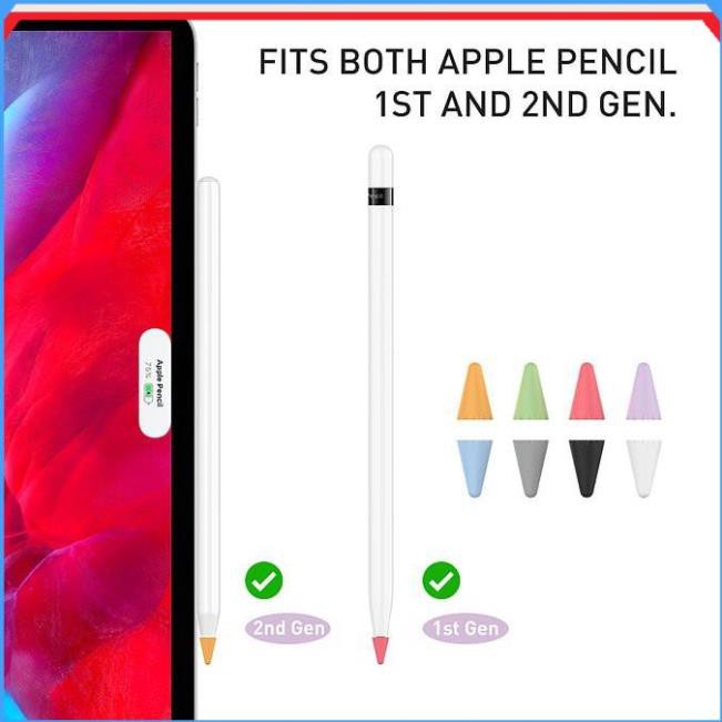 Bảo Vệ Đầu Bút Apple Pencil 1, 2 Bộ 8 Đầu Silicone Aha Style  Silicone Tip Cover