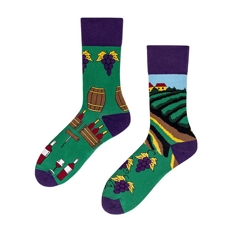 Tất Vớ Cao Cổ Grape Wine Socks