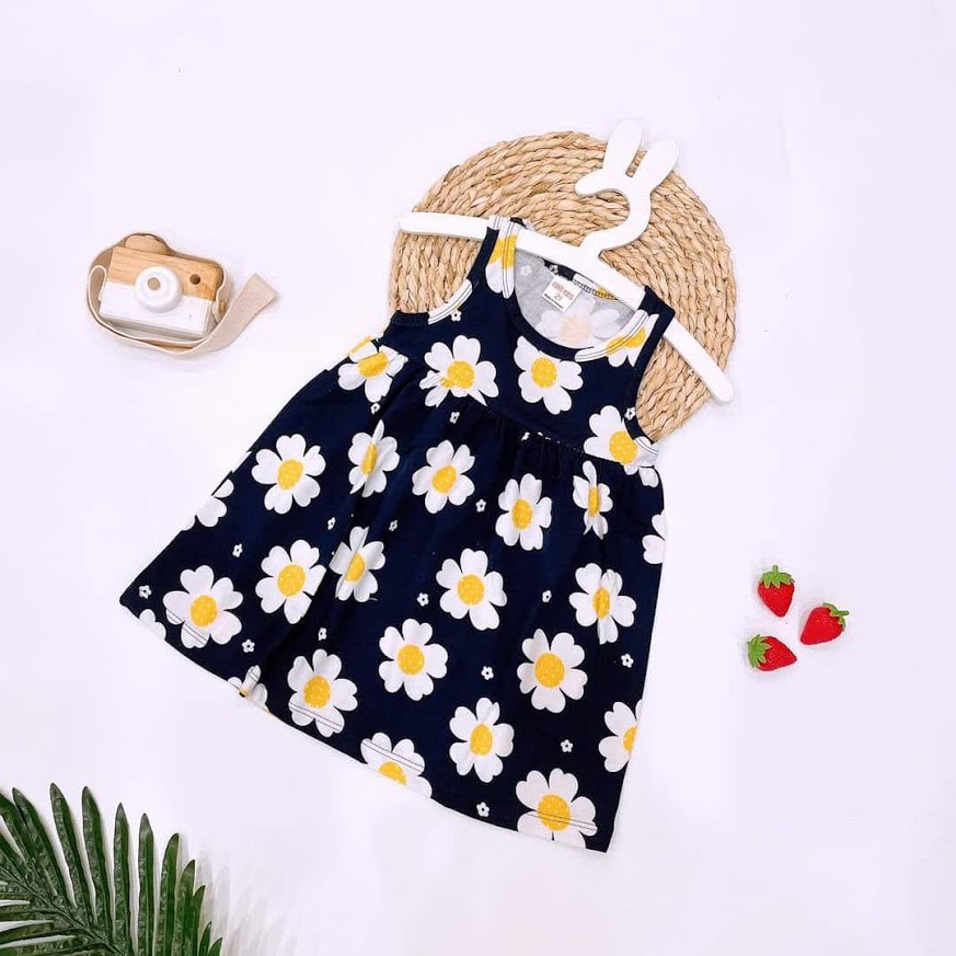 ✓9_22kg✓  XẢ KHO 39K Váy cotton xuất dư ba lỗ cách điệu BẢNG MÀU 1 MÃ SN001