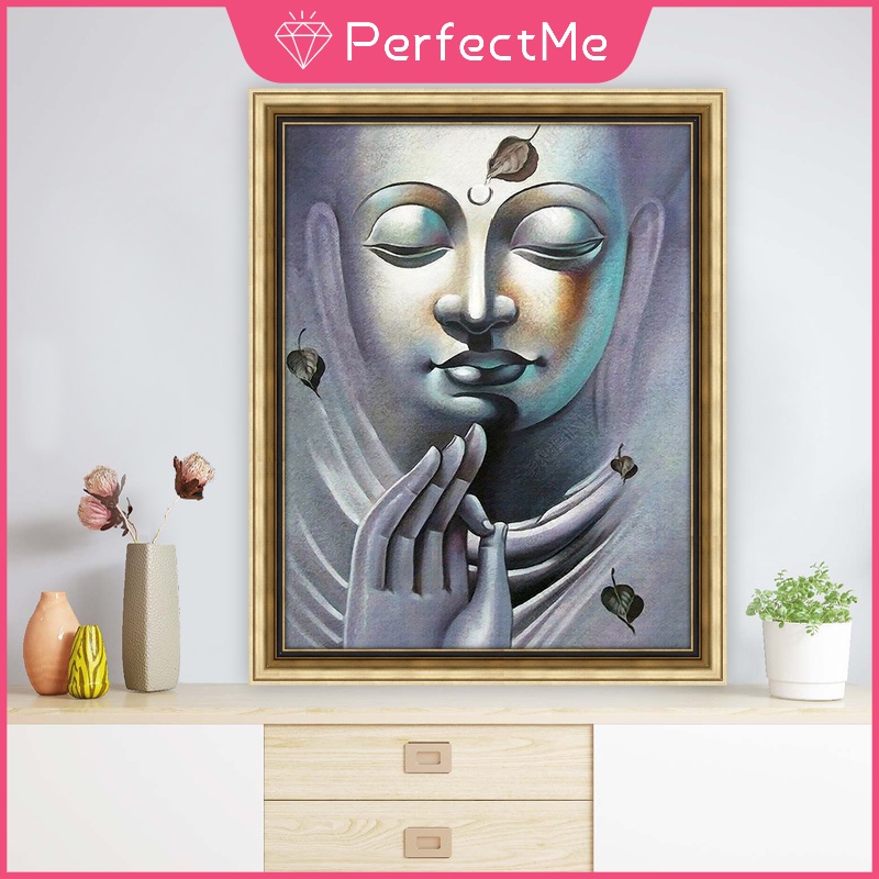 Bộ tranh đính đá 5D tự làm hình Phật trang trí nhà cửa