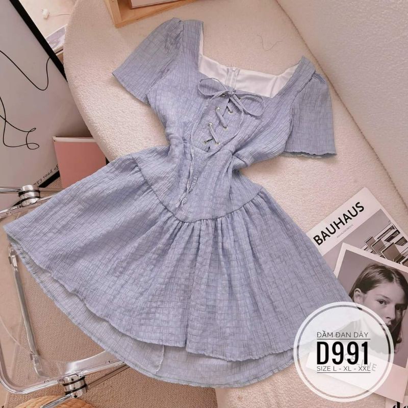 ĐẦM BIGSIZE BUỘC NƠ ĐƠN GIẢN DẠO PHỐ