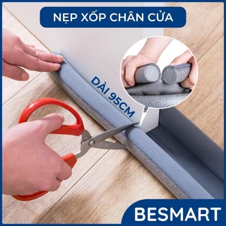 Nẹp Xốp Chặn Khe Cửa Chống Ồn, Ngăn Côn Trùng, Bụi Bẩn, Gió Điều Hoà, Tránh Kẹp Chân Tay Trẻ Nhỏ