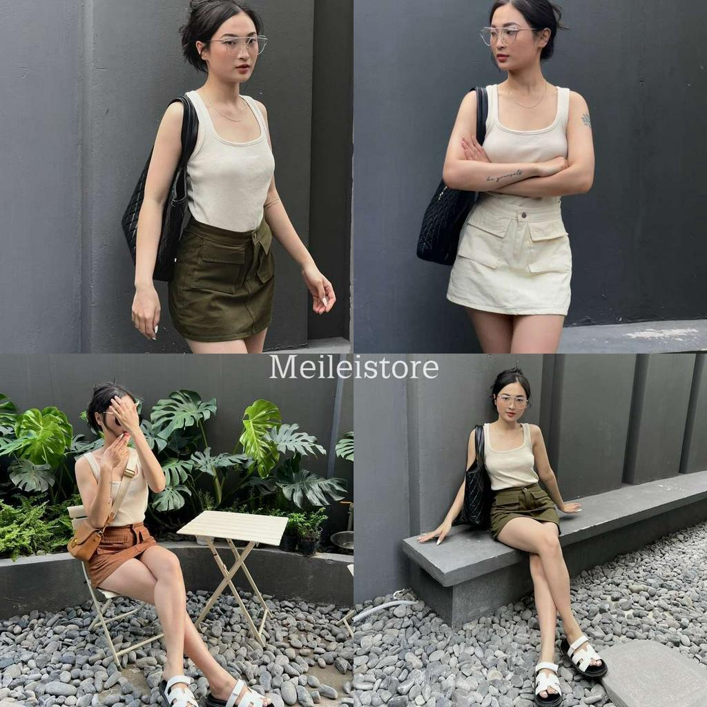Chân váy kaki túi hộp Baby Skirt Basic Dễ Phối Đồ