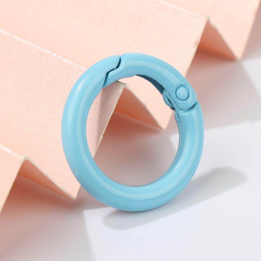 Bộ 10 Khóa Lò Xo Hình Tròn Nhiều Màu Sắc Dùng Kích Hoạt Cho Dây Nịt Túi Xách