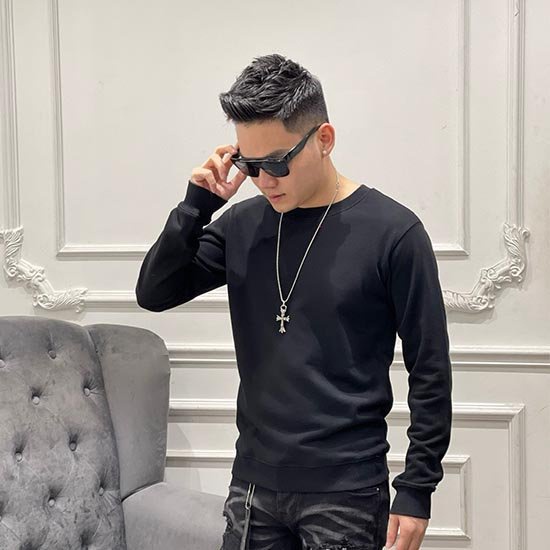 Áo Thu Đông Nam Nữ - Áo Nỉ Nam Dài Tay Basic Chất Liệu Poly Mềm Mịn-  TD68