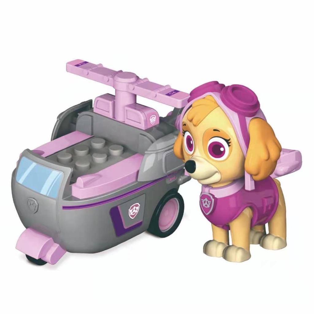 Đồ chơi xe Paw Patrol mô hình biệt đội chó cứu hộ có xe và mô hình chó cho trẻ em