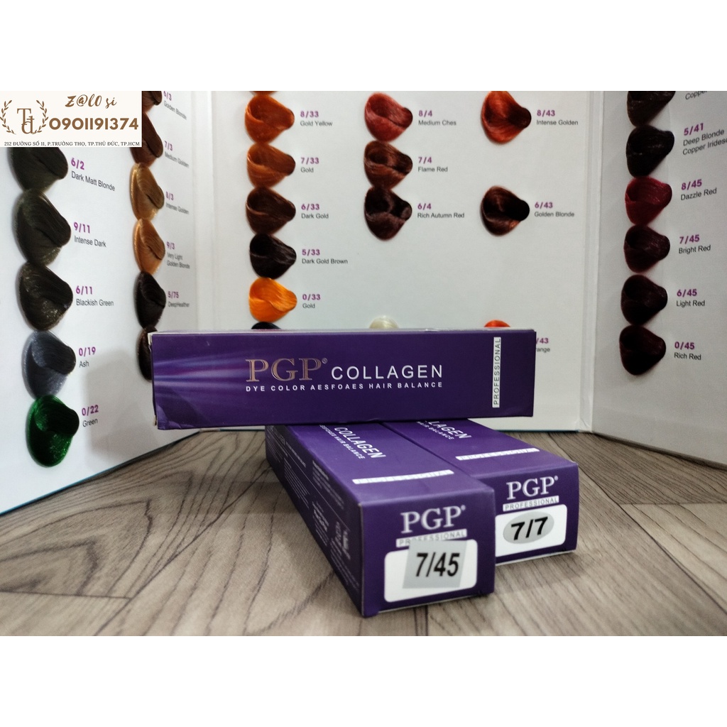 Màu nhuộm tóc PGP không có Oxy
