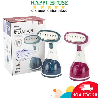 Bàn Ủi Hơi Nước Cầm Tay Steam Iron Lock&Lock ENI241 Hộc Chứa 260ml, Bảo Hành 12 Tháng - Hàng Chính Hãng - Happi House