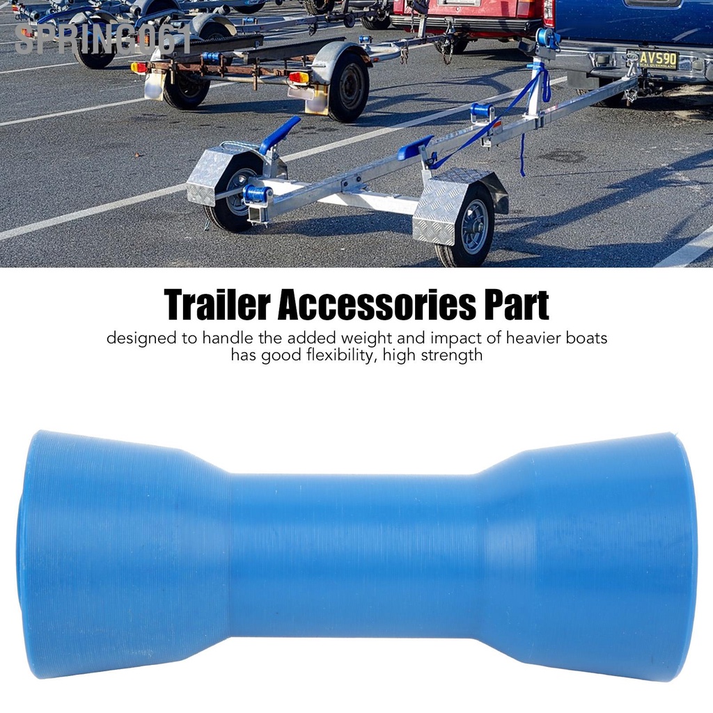 Spring061 Keel Roller Blue PVC Marine Bền 160mm Tự định tâm cho tàu thuyền