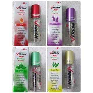 Dầu lăn tinh dầu thảo dược Vfresh Indonesia 4ml