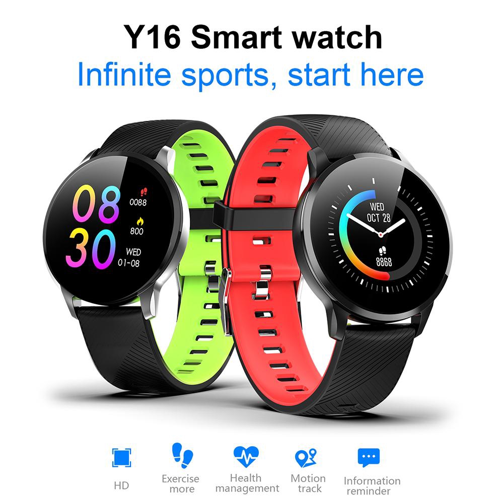 Y16 1.3 inch Smart Wristband Watch IP67 Heart Rate Monitor Fitness Tracker