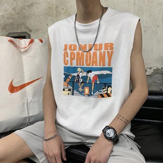 Áo thun nam ba lỗ Juinior trắng, đen form rộng thời trang, năng động mặc đi chơi, tập gym, chơi thể thao