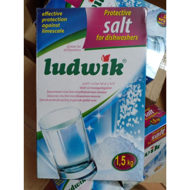  Muối làm mềm nước Ludwik 1,5kg- muối rửa bát