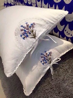 Sét hai ruột gối thơm lavender