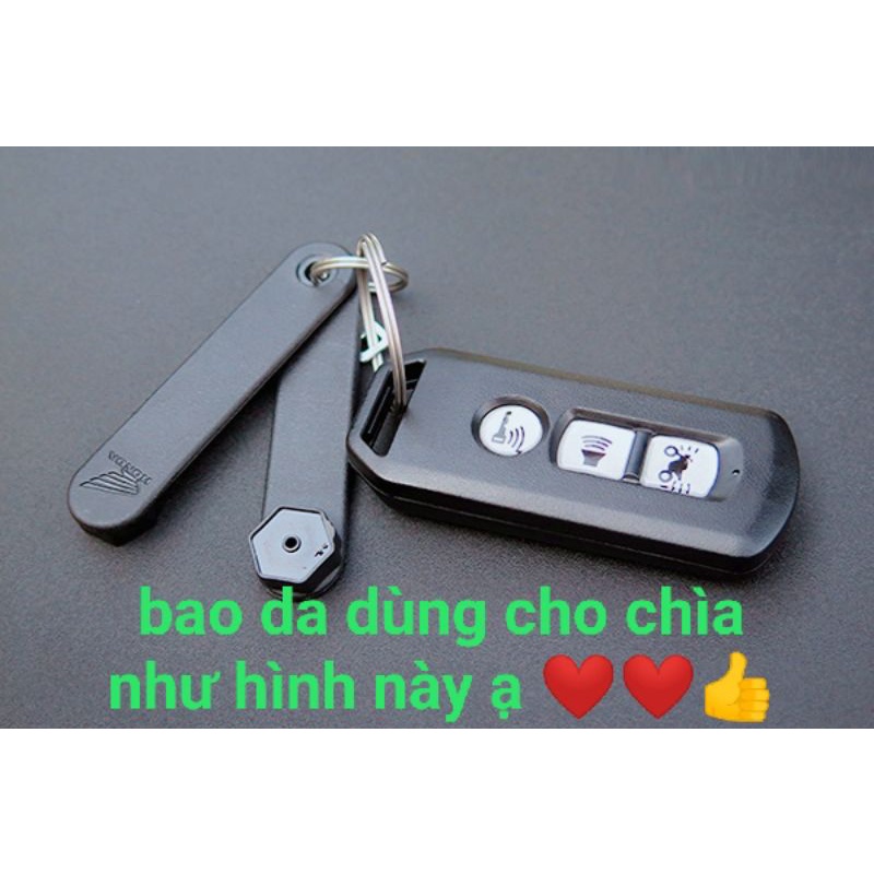 HONDA Bao da chìa khoá da bò thật HONDA SMARTKEY  khâu tay thủ công SH ,WINERX,  SH MODE da bò thật