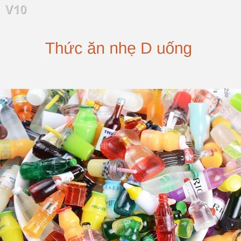 ♤☑Cảnh thu nhỏ thức ăn và chơi túi mù siêu thị mini thực phẩm đồ uống tự làm mô hình trang trí tinh tế