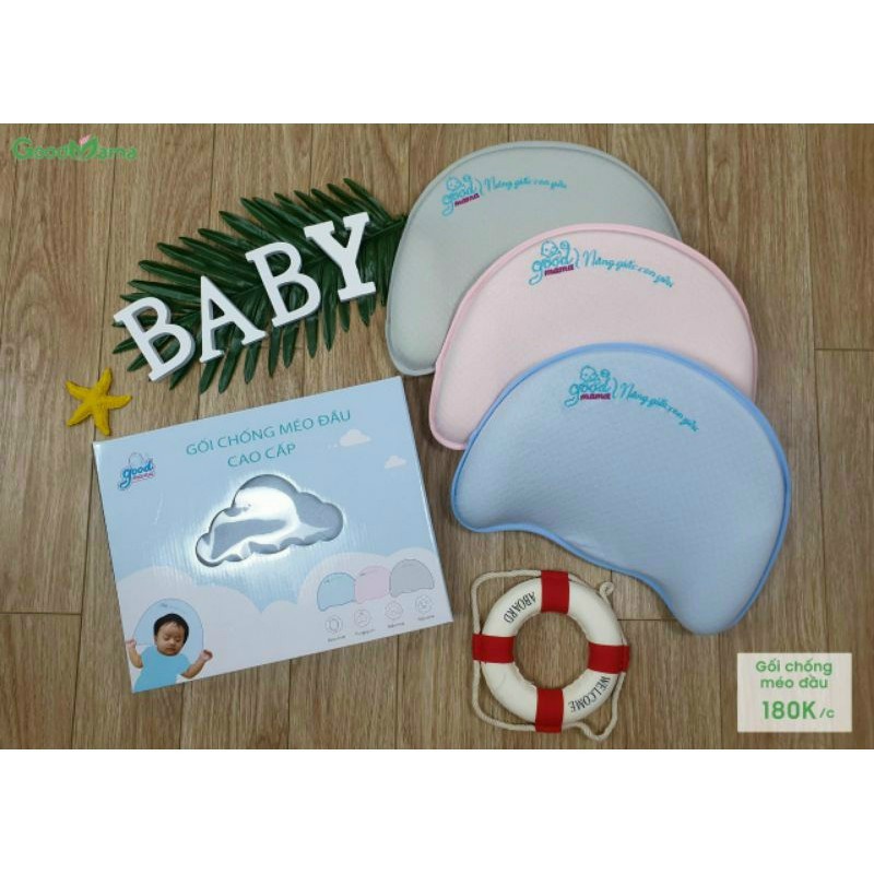 [ XỊN+ ĐẸP+ TỐT CHO BÉ ĐÂY CÁC MẸ ƠI] GỐI CHỐNG MÉO ĐẦU GOODMAMA