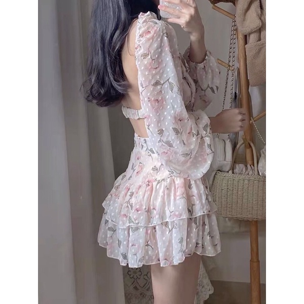 |DUMPO SET| Set chân váy hoa voan giống Dumm TLÉA