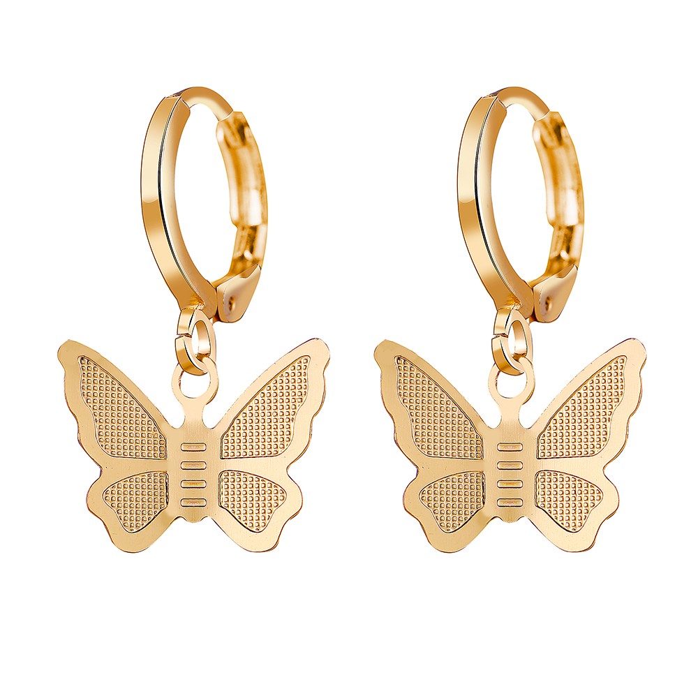 Ifyou Korean New Women Earrings Fashion Colorful Acrylic Butterfly Earrings Sweet Earring Accessories Wholesale
