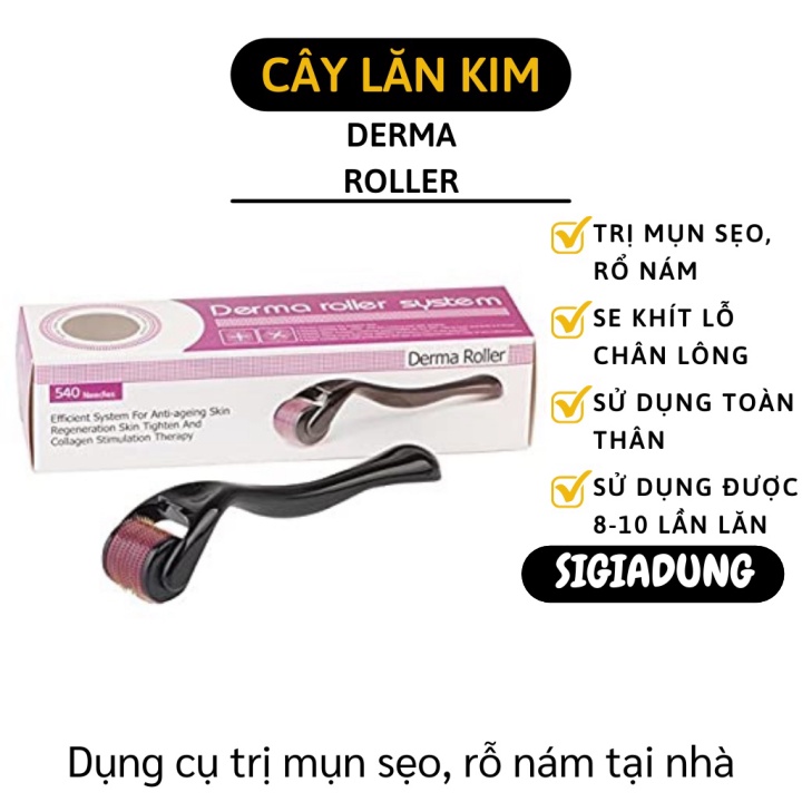 Cây lăn kim 0,5mm trị sẹo rỗ trị mụn hộp hồng gồm 540 đầu kim 3055