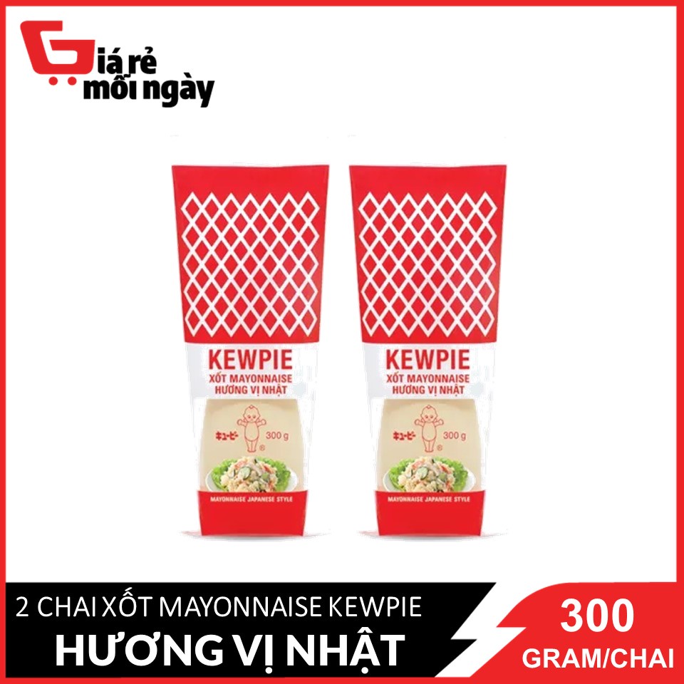 Combo 2 Chai Xốt Mayonnaise Kewpie Hương Vị Nhật chai 300g