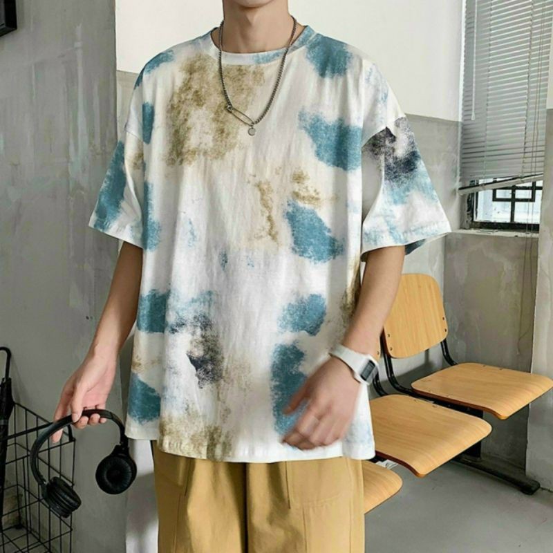 [ Form Rộng ] Áo thun loang nam nữ tay lỡ oversize form rộng - chuẩn đủ màu vải bao đẹp ( HaDes) | BigBuy360 - bigbuy360.vn