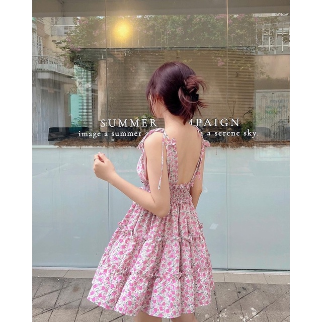 BERI DRESS đầm xẻ ngực form xoè Ebublio