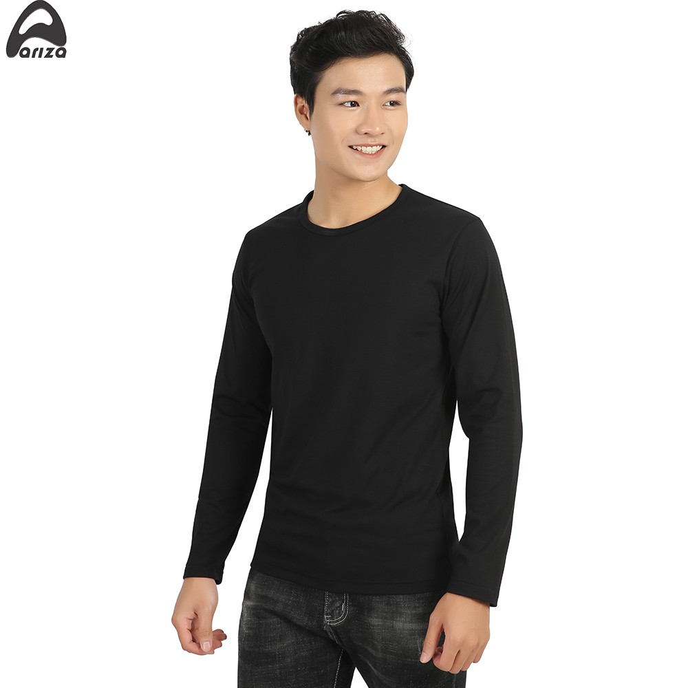 [Mã FASHIONMALLT4 giảm 15% tối đa 30K đơn 150k] Áo thun thu đông Ariza +tặng đôi vớ nam | BigBuy360 - bigbuy360.vn