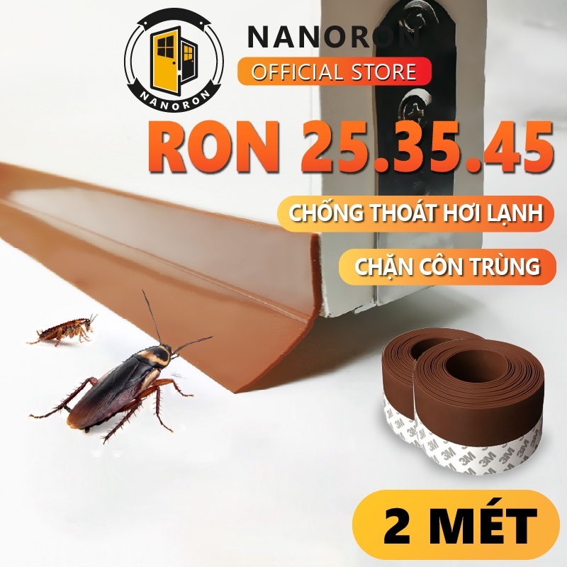 Miếng chắn khe hở cửa ra vào Ron chặn cửa chống bụi chống côn trùng giữ nhiệt máy lạnh NANORON