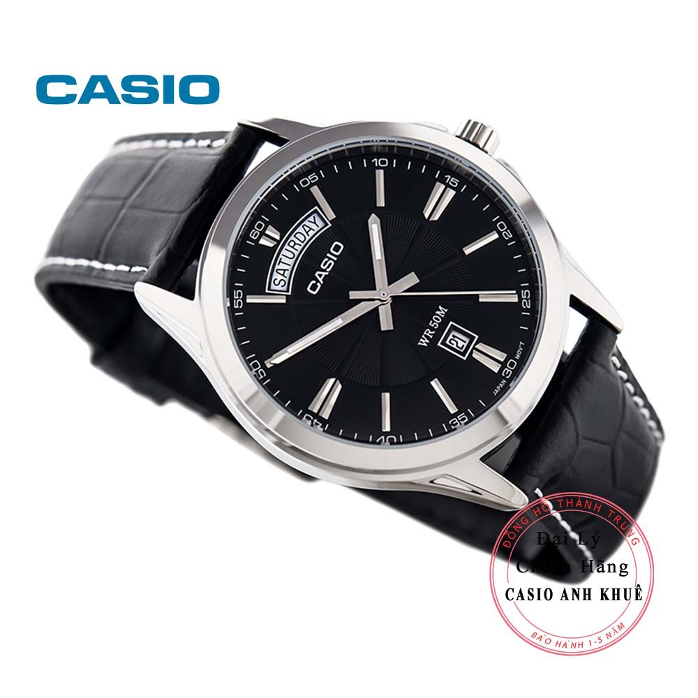 Đồng hồ nam Casio MTP-1381L-1AVDF dây da