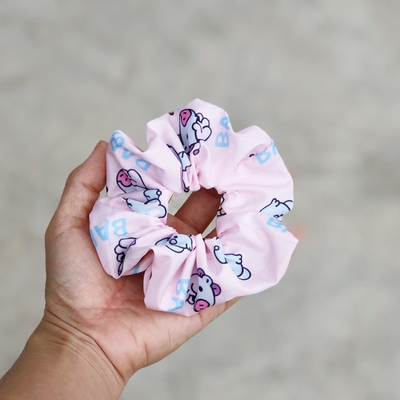 Buộc tóc SCRUNCHIES hoạ tiết BTS BT21 BLACKPINK hot