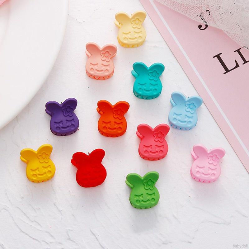 Set 10 kẹp tóc hoạt hình nhiều màu phong cách Hàn Quốc dễ thương cho bé