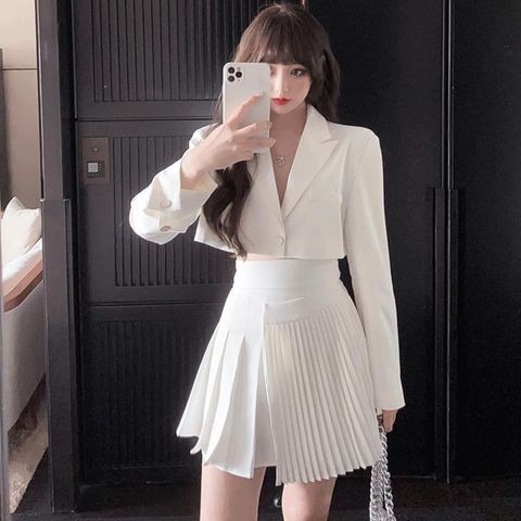 Set bộ vest sơ mi nữ tay dài Emilyshop