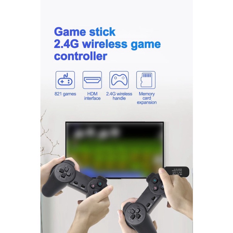 Nowship Máy chơi game cầm tay 4 nút HDMI 821 trò chơi cổ điển PS1/Nitendo/switch/FC Compact/FC BH 12 THÁNG