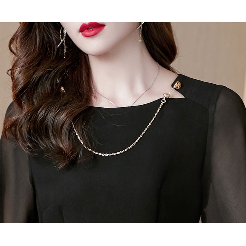 Đầm trung niên sang trọng, thiết kế trẻ trung, che khuyết điểm tốt, vải Lụa Cát mềm mịn - WOBE Happy Mami - G16 | BigBuy360 - bigbuy360.vn