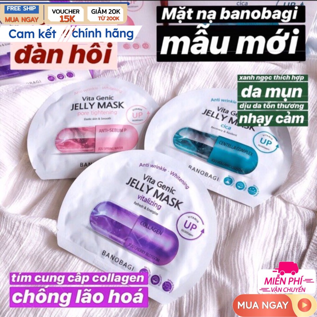 Mặt Nạ Giấy Banobagi Vita Genic Jelly Mask Hàn Quốc